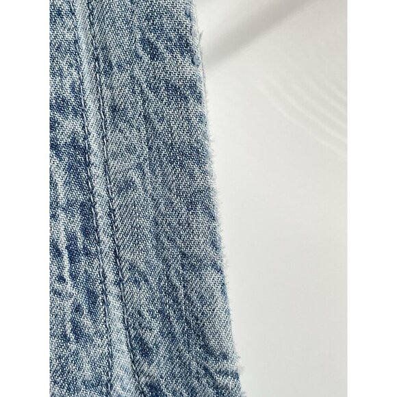 Vintage Y2K Lucky Brand Denim Culotte Jumpsuit Overalls Sz Large - Picture 5 of 10